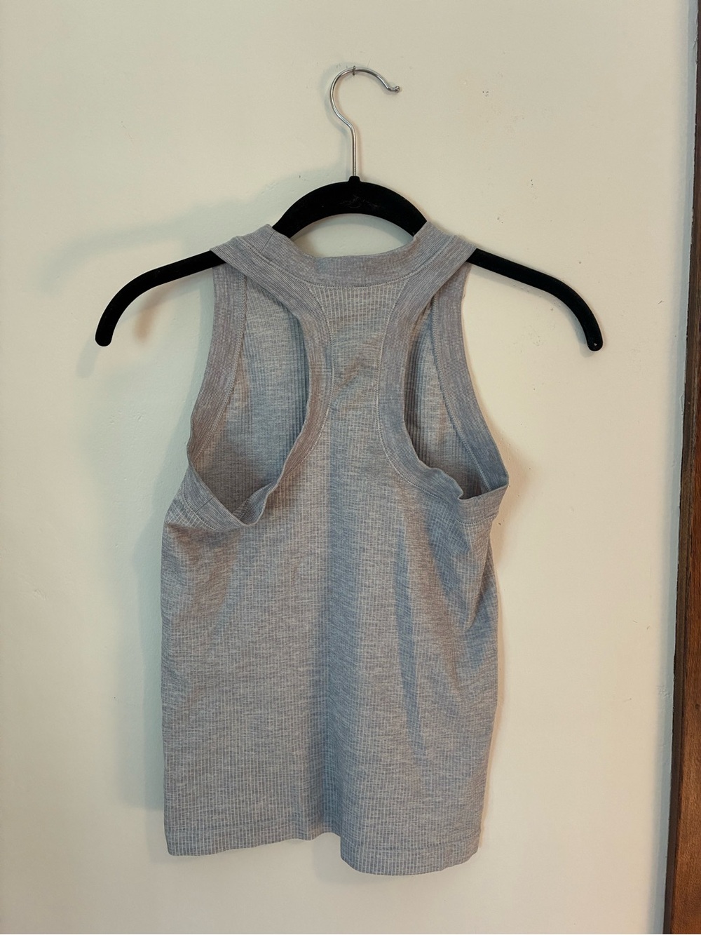 Athleta Gray Ribbed Tank Top - Picture 2 of 5